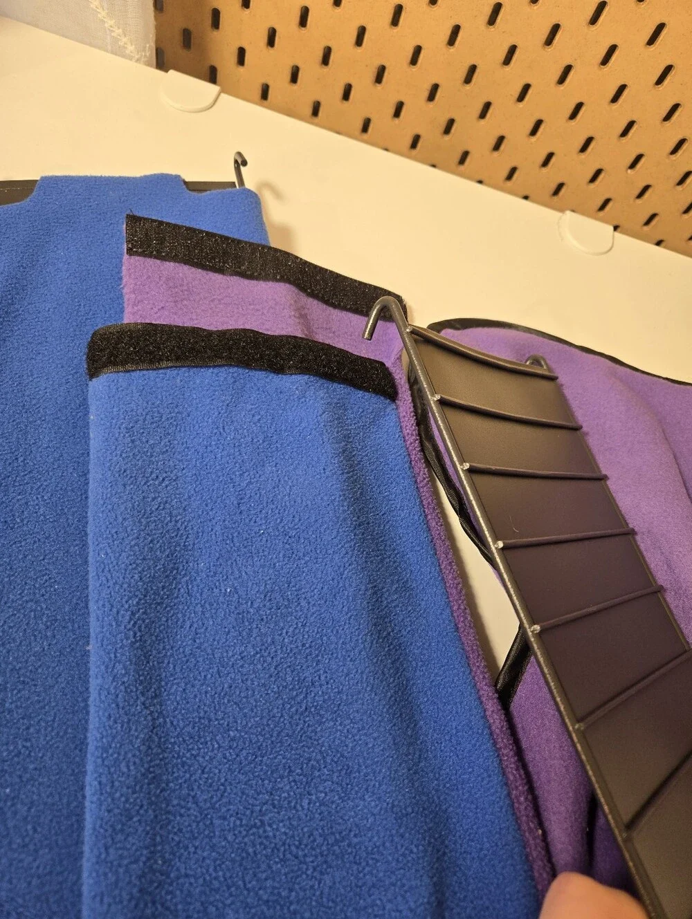Ferret Rat Rabbit Ramps & Covers (3-Pack) Plus Fleece Hammock Blue / Purple
